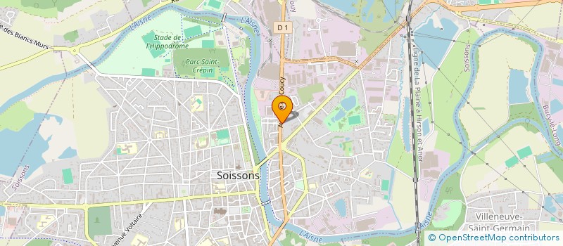 localisation de l'entreprise PLH à SOISSONS