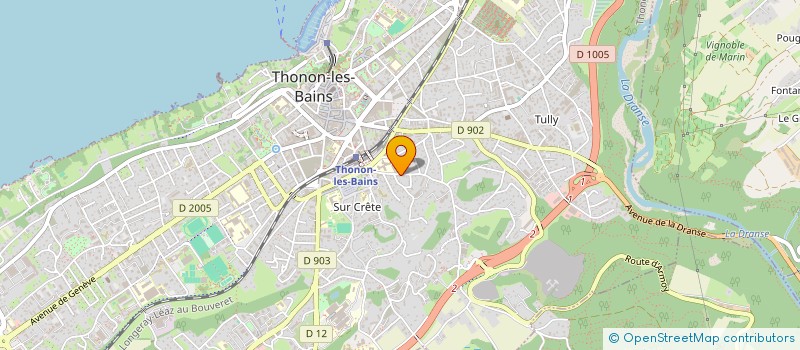 localisation de l'entreprise PLHL à THONON-LES-BAINS