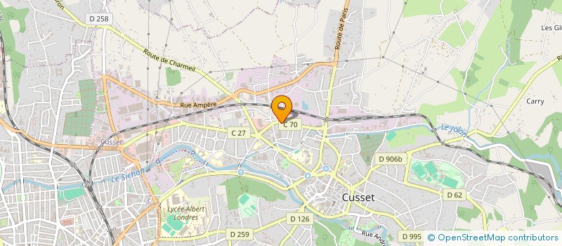 localisation de l'entreprise PLIAGE BOURBONNAIS à CUSSET