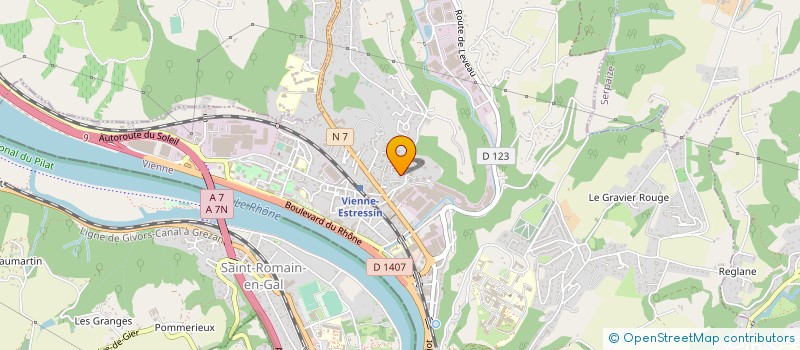 localisation de l'entreprise PLIAGE ET PARACHEVEMENTS-SCR BAGUET à VIENNE