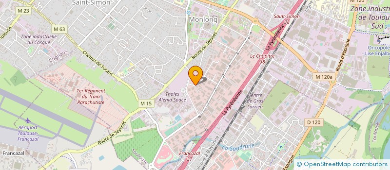 localisation de l'entreprise PLIAGE SERVICE à TOULOUSE