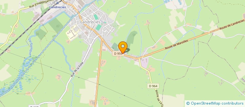 localisation de l'entreprise PLICHON  LANDRECIES