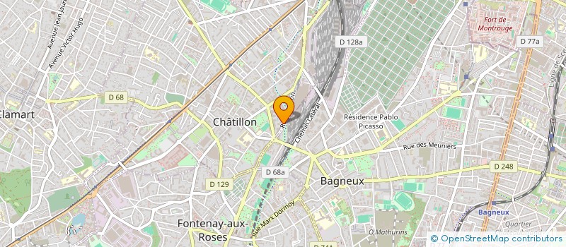 localisation de l'entreprise PLIGE  CHATILLON