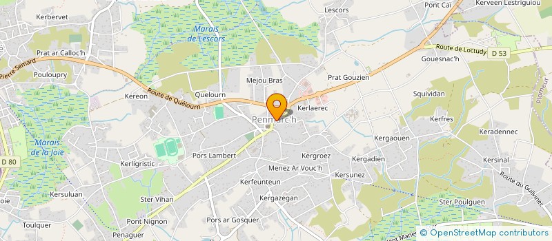 localisation de l'entreprise PLIJADOUR GWECHALL  PENMARCH