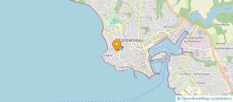 localisation de l'entreprise PLIJADUR GROE  CONCARNEAU