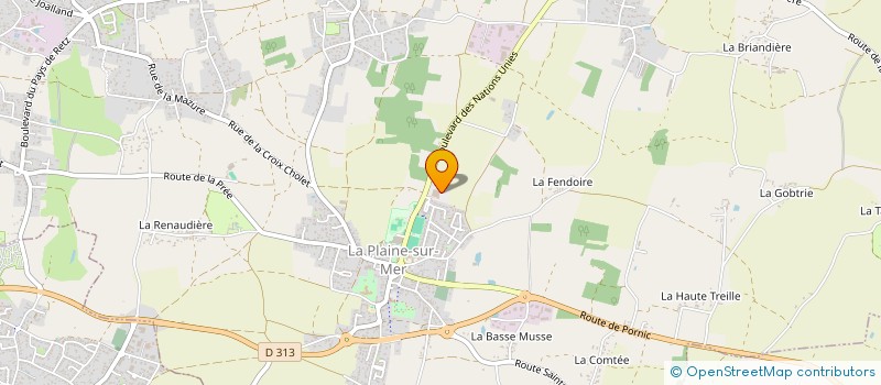 localisation de l'entreprise PLIMAD à LA PLAINE-SUR-MER