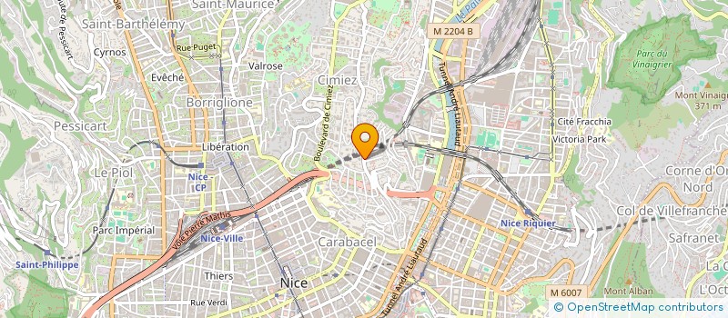 localisation de l'entreprise PLIMEA  NICE