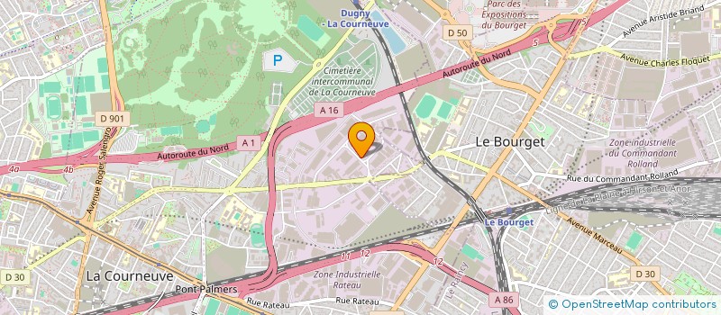 localisation de l'entreprise PLIMETAL à LA COURNEUVE