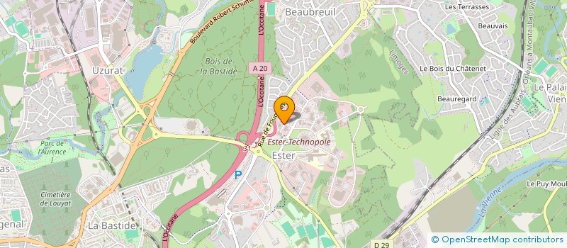 localisation de l'entreprise PLIMOT 87 à LIMOGES