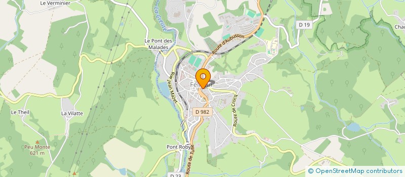 localisation de l'entreprise PLINTHES EN CHENE à FELLETIN