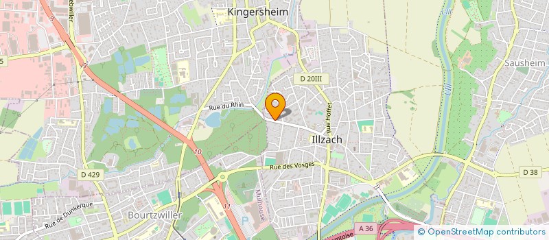 localisation de l'entreprise PLINVEST  ILLZACH