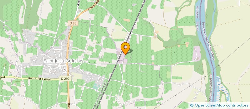 localisation de l'entreprise PLIS PLUS à SAINT MARCEL D'ARDECHE