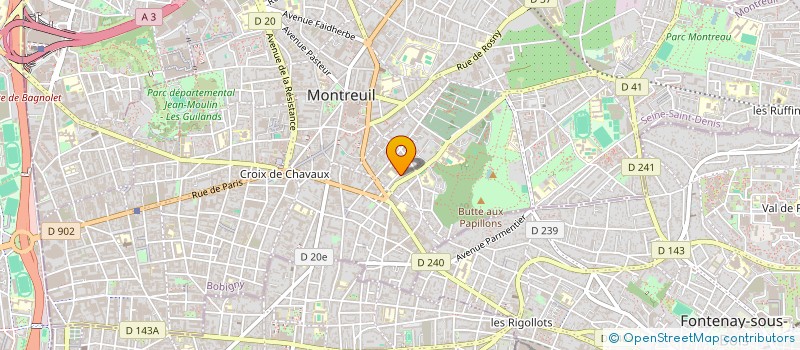localisation de l'entreprise PLISS COOL à MONTREUIL