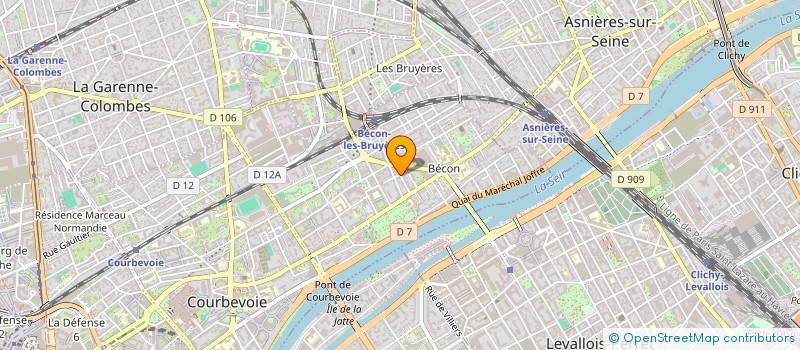 localisation de l'entreprise PLISS EUROP à COURBEVOIE
