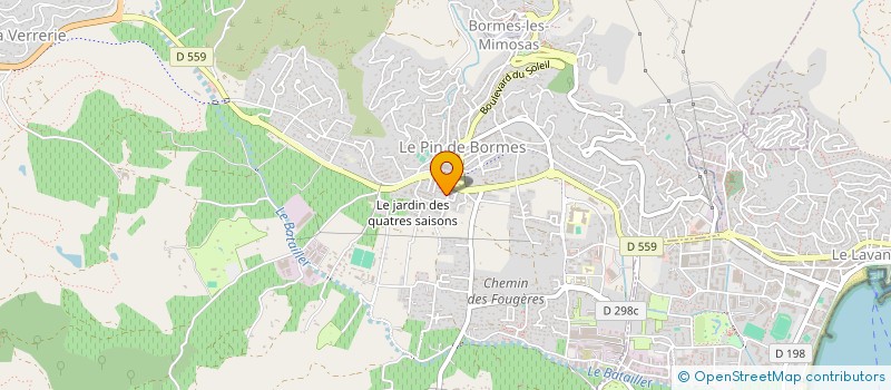 localisation de l'entreprise PLISSON MENUISERIE à BORMES-LES-MIMOSAS