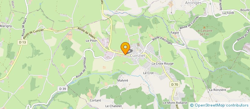 localisation de l'entreprise PLJC METALLERIE à CUINZIER