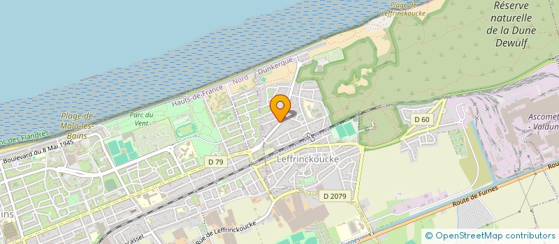 localisation de l'entreprise PLK STAGES & VACANCES  LEFFRINCKOUCKE