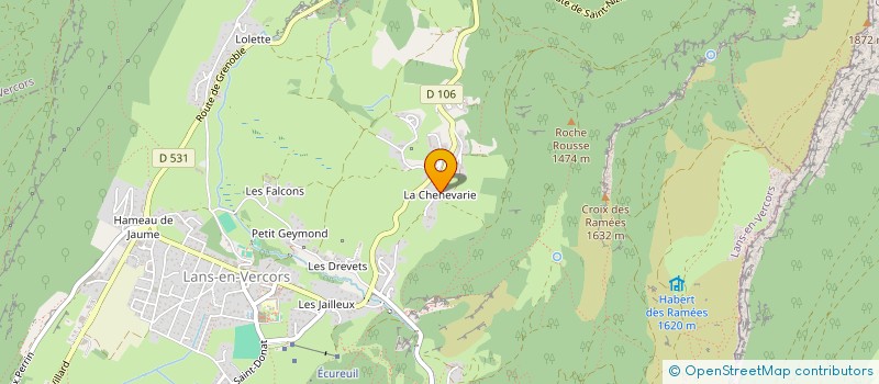 localisation de l'entreprise PLL  LANS-EN-VERCORS