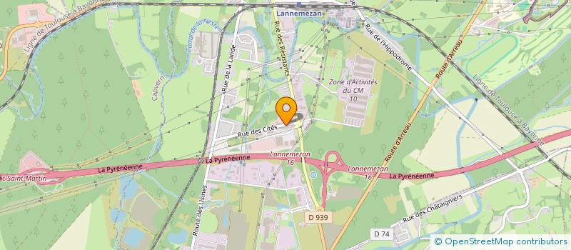 localisation de l'entreprise PLLM  LANNEMEZAN