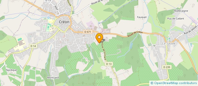 localisation de l'entreprise PLM CAR  CREON