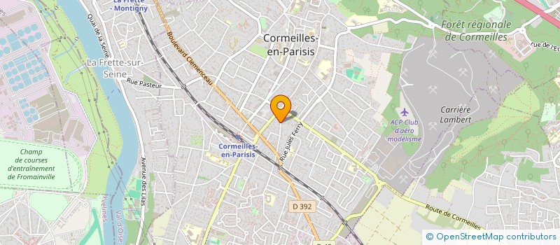 localisation de l'entreprise PLM COURSES à CORMEILLES-EN-PARISIS