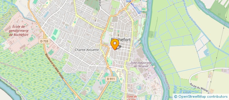 localisation de l'entreprise PLM COURTAGE à ROCHEFORT
