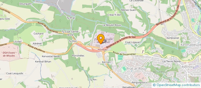 localisation de l'entreprise PLM DIFFUSION à QUIMPER