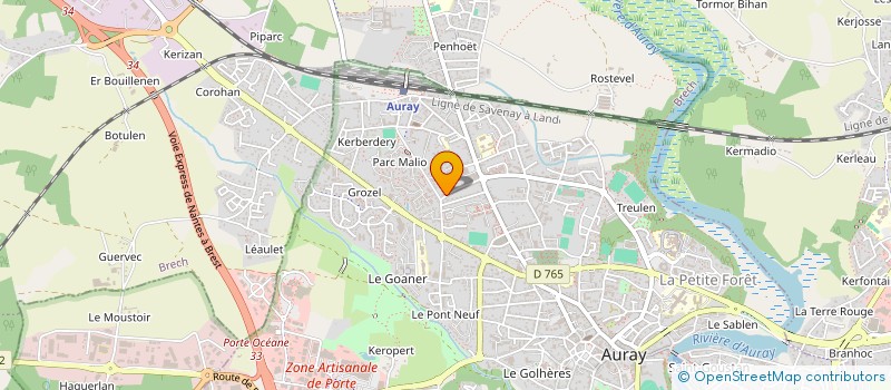 localisation de l'entreprise PLM HOLDING à AURAY