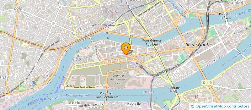 localisation de l'entreprise PLM.INC  NANTES