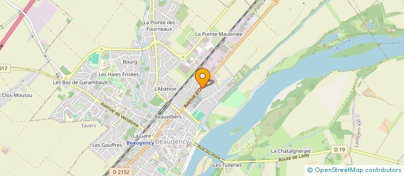 localisation de l'entreprise PLM INGENIERIE à BEAUGENCY