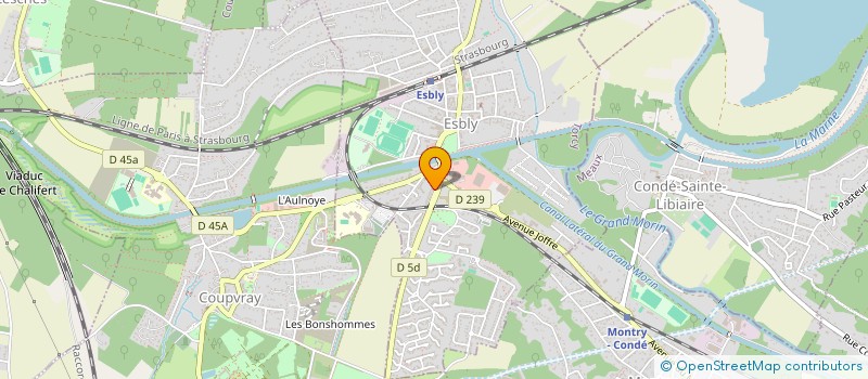 localisation de l'entreprise PLM MULTI SERVICES à ESBLY