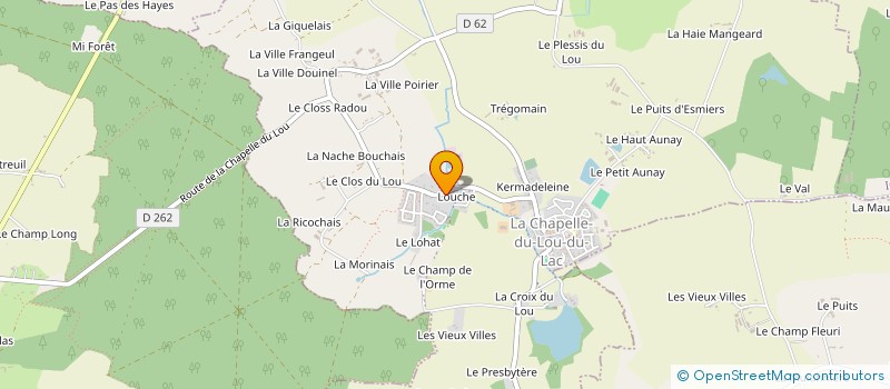 localisation de l'entreprise PLM OFF ROAD  LA CHAPELLE DU LOU DU LAC