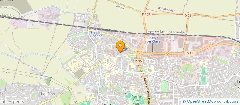 localisation de l'entreprise PLM RESTAURATION à PLAISIR