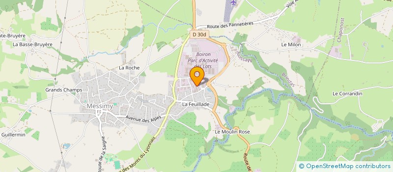 localisation de l'entreprise PLM SERVICES à MESSIMY