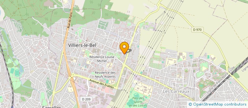 localisation de l'entreprise PLM TELECOM  VILLIERS-LE-BEL