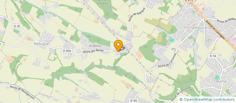 localisation de l'entreprise PLML  REBIGUE