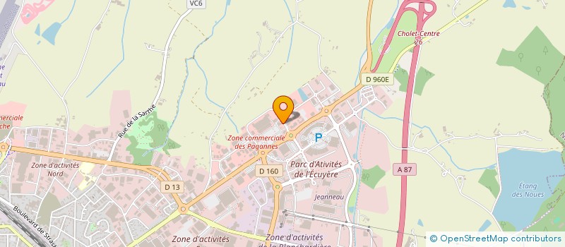 localisation de l'entreprise PLN DIFFUSION à CHOLET