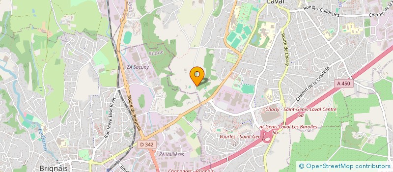 localisation de l'entreprise PLN IMMO  SAINT-GENIS-LAVAL