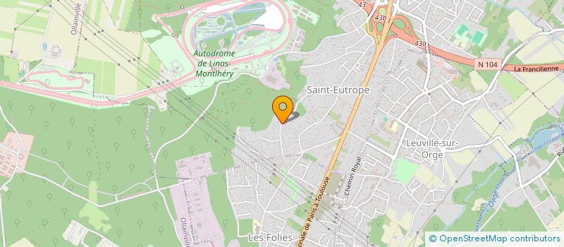 localisation de l'entreprise PLN MUSIC  LINAS