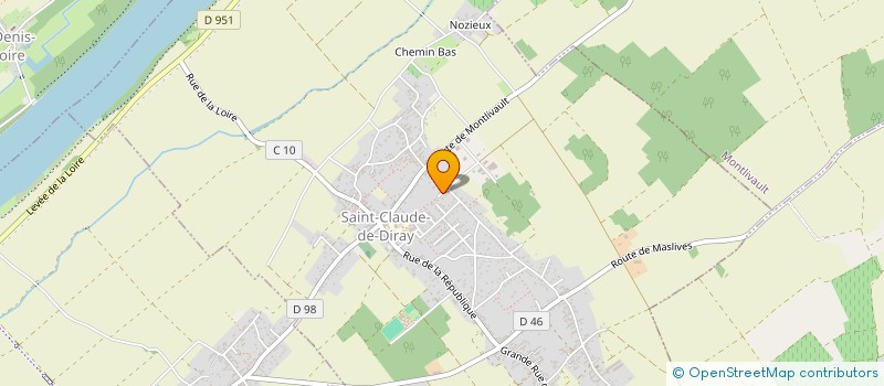 localisation de l'entreprise PLN-PROD.  SAINT-CLAUDE-DE-DIRAY