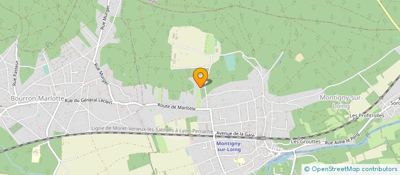 localisation de l'entreprise PLN TUYAUTERIE-CHAUFFAGISTE  MONTIGNY-SUR-LOING