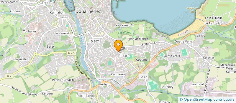 localisation de l'entreprise PLOARE DZ POOL  DOUARNENEZ