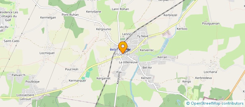 localisation de l'entreprise PLOEMEL TIR  PLOEMEL