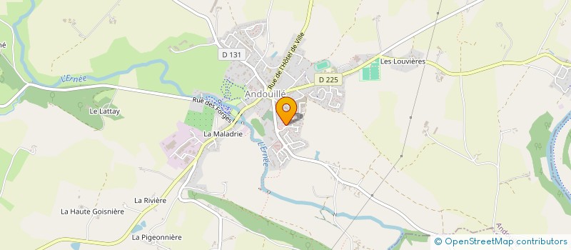 localisation de l'entreprise PLOGEDIS à ANDOUILLE
