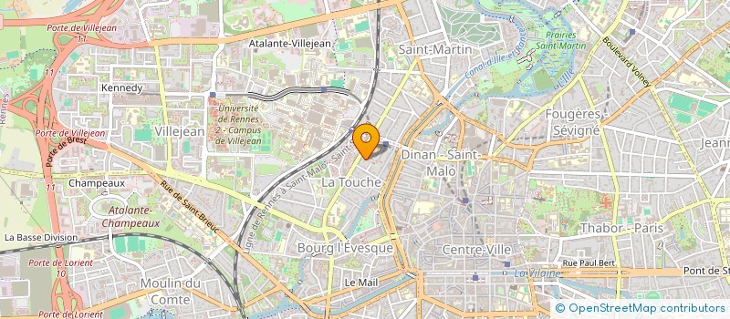 localisation de l'entreprise PLOGOUREN  RENNES