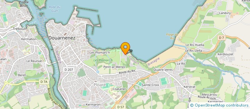 localisation de l'entreprise PLOMARCH 48  DOUARNENEZ