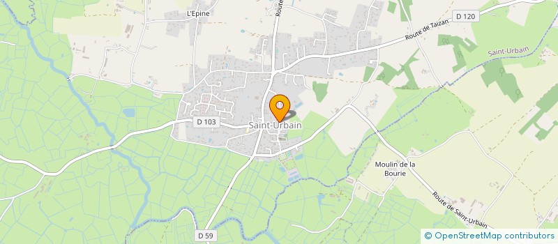 localisation de l'entreprise PLOMB'AVENIR  SAINT-URBAIN