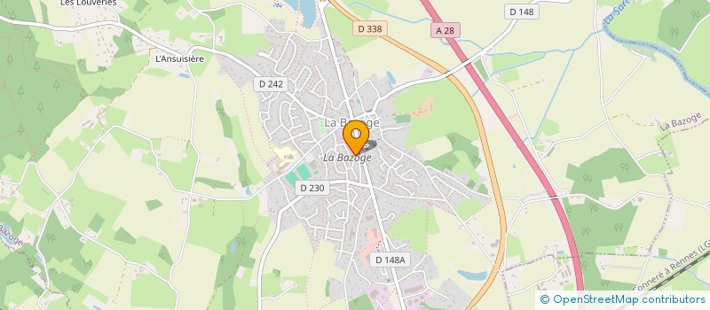 localisation de l'entreprise PLOMB'ELEC SERVICE  LA BAZOGE