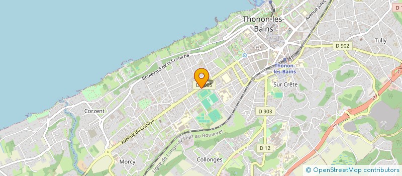 localisation de l'entreprise PLOMB. TERRASS. VOIRIE RESEAUX DIVERS à THONON-LES-BAINS