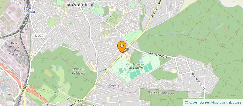 localisation de l'entreprise PLOMBAT 94 à SUCY-EN-BRIE